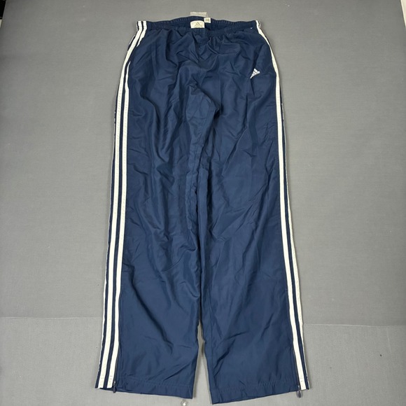 adidas Other - Y2K VTG Adidas Baggy Navy Blue Track Pants Men's Size Small